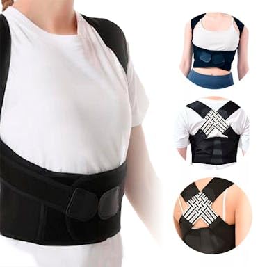 Colete Corretor Postural Feminino Coluna Lombar Cervical, Alívio Dores, Ajustável, Ombros, Costas, Coluna, Alinha Postura