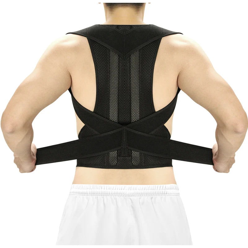 Colete Corretor Postural Feminino Coluna Lombar Cervical, Alívio Dores, Ajustável, Ombros, Costas, Coluna, Alinha Postura