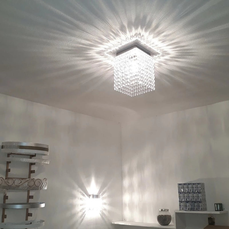 Lustre de cristal brilhante