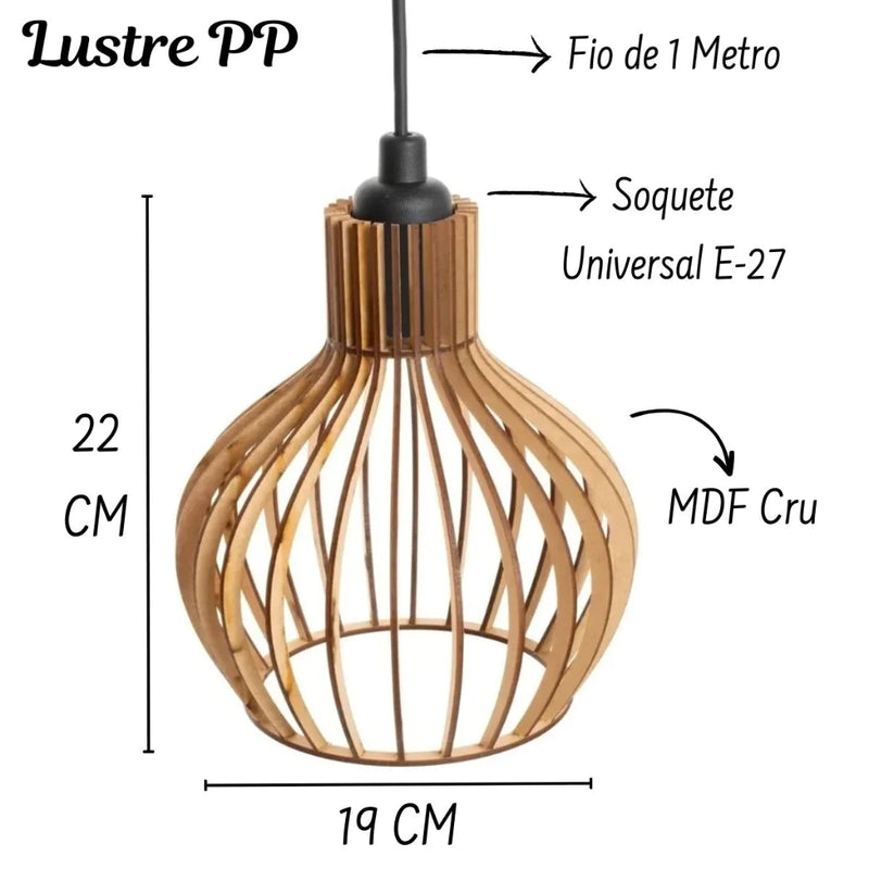 1 Luminária Coquinho Lustre Pendente Pra Sala Promoção Novidade